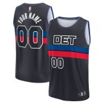 youth detroit pistons fanatics black fast break replica custom jersey – statement edition – Genuine NBA Hats & Jerseys for Fans