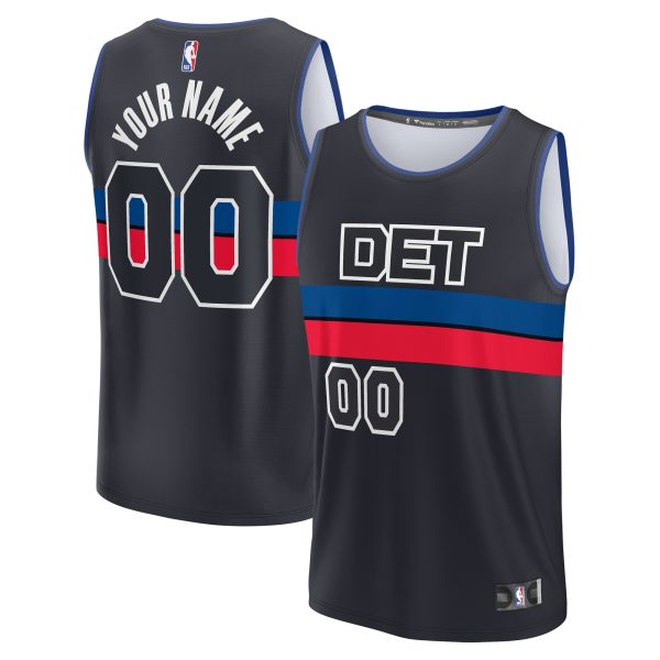 youth detroit pistons fanatics black fast break replica custom jersey – statement edition – Genuine NBA Hats & Jerseys for Fans