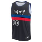 youth detroit pistons fanatics black fast break replica custom jersey – statement edition – Genuine NBA Hats & Jerseys for Fans