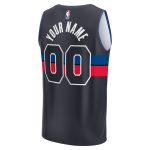 youth detroit pistons fanatics black fast break replica custom jersey – statement edition – Genuine NBA Hats & Jerseys for Fans