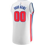 youth detroit pistons fanatics white fast break replica custom jersey – association edition – Genuine NBA Hats & Jerseys for Fans