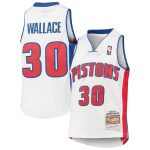 youth detroit pistons rasheed wallace mitchell amp ness white 200304 hardwood classics swingman jersey – Genuine NBA Hats & Jerseys for Fans