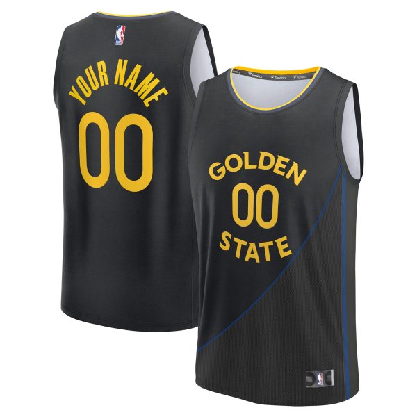 youth golden state warriors fanatics black fast break custom jersey – statement edition – Genuine NBA Hats & Jerseys for Fans