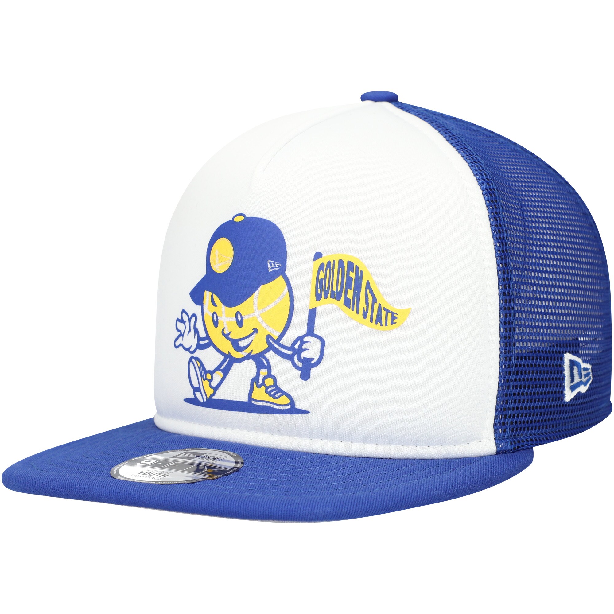youth golden state warriors new era whiteroyal court sport mascot 9fifty snapback hat – Genuine NBA Hats & Jerseys for Fans