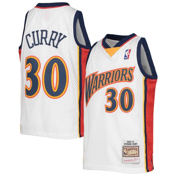 youth golden state warriors stephen curry mitchell amp ness white 2009-10 hardwood classics swingman jersey – Genuine NBA Hats & Jerseys for Fans
