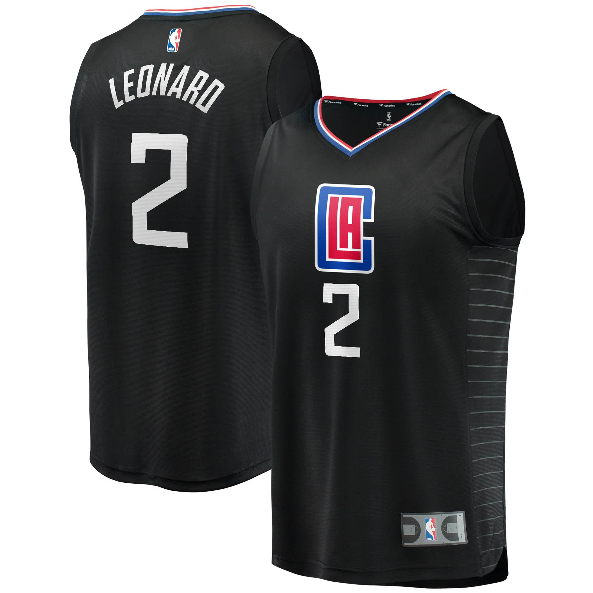 youth la clippers kawhi leonard fanatics black fast break player jersey – statement edition – Genuine NBA Hats & Jerseys for Fans
