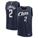 youth la clippers kawhi leonard fanatics navy fast break jersey – city edition – Genuine NBA Hats & Jerseys for Fans