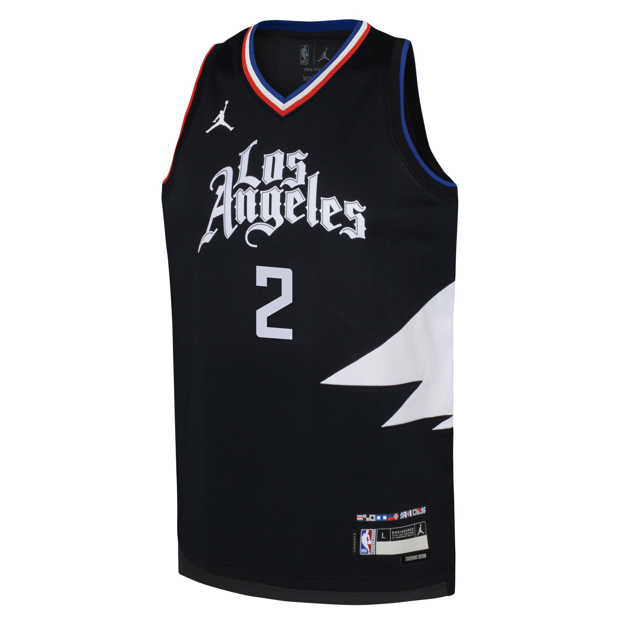 youth la clippers kawhi leonard jordan brand black swingman jersey – statement edition – Genuine NBA Hats & Jerseys for Fans