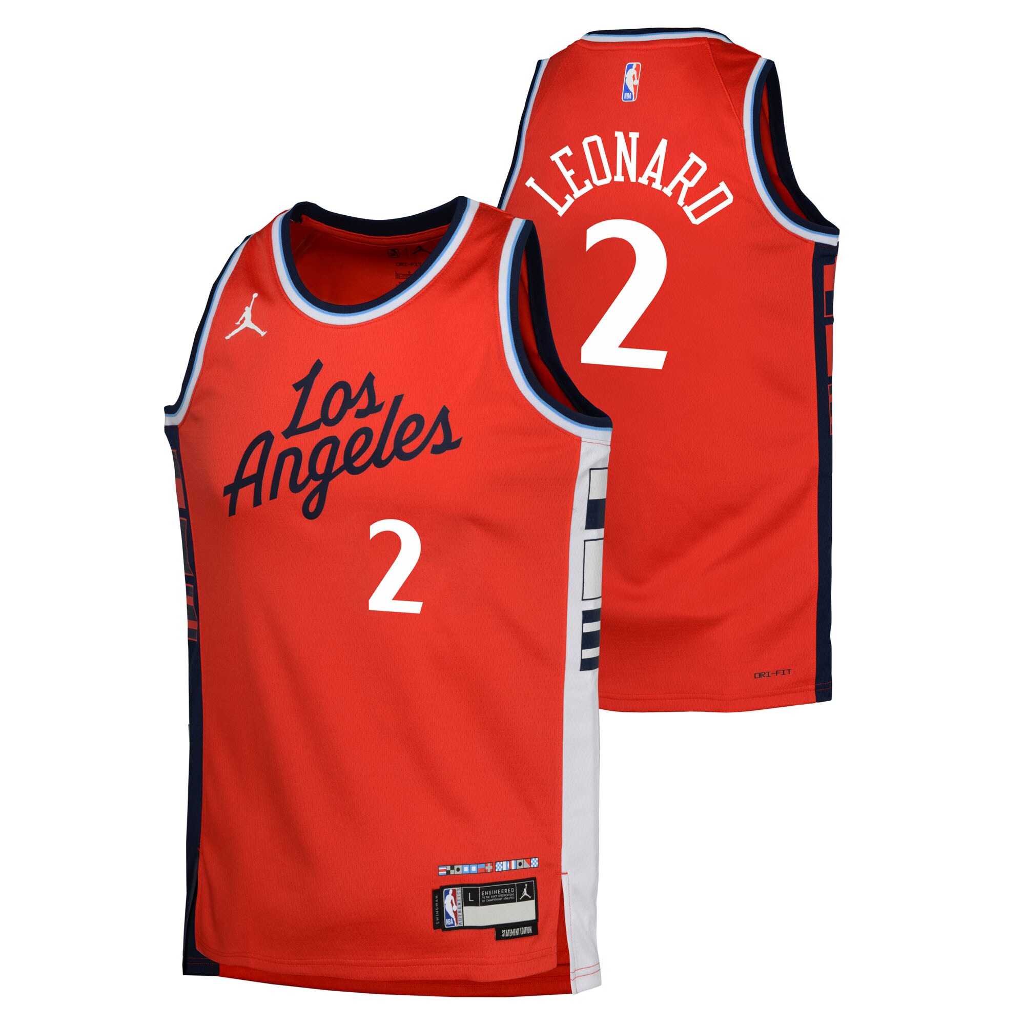 youth la clippers kawhi leonard jordan brand red swingman jersey – statement edition – Genuine NBA Hats & Jerseys for Fans