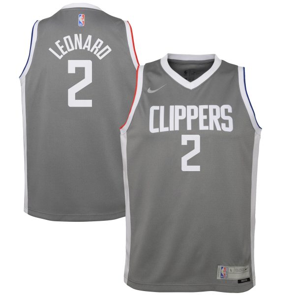 youth la clippers kawhi leonard nike gray 202021 swingman player jersey – earned edition – Genuine NBA Hats & Jerseys for Fans