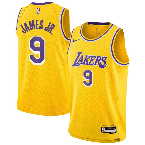 youth los angeles lakers bronny james jr. nike gold swingman jersey – icon edition – Genuine NBA Hats & Jerseys for Fans