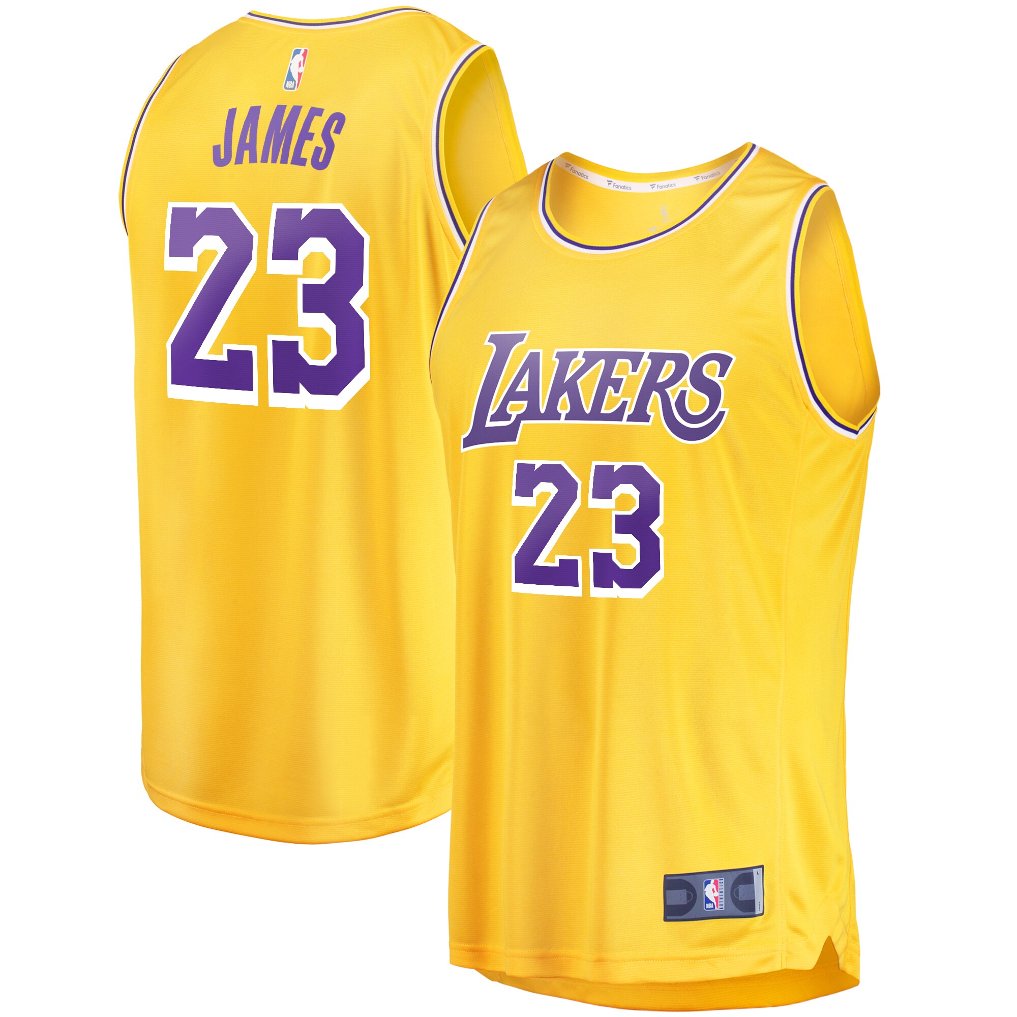 youth los angeles lakers lebron james fanatics gold fast break player jersey – icon edition – Genuine NBA Hats & Jerseys for Fans