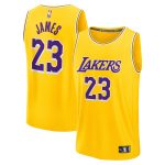 youth los angeles lakers lebron james fanatics gold fast break replica player jersey – icon edition – Genuine NBA Hats & Jerseys for Fans