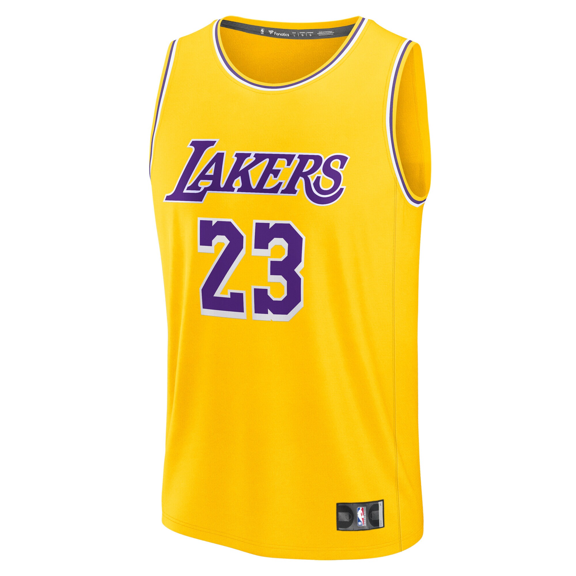 youth los angeles lakers lebron james fanatics gold fast break replica player jersey – icon edition – Genuine NBA Hats & Jerseys for Fans
