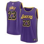 youth los angeles lakers lebron james fanatics purple fast break replica player jersey – statement edition – Genuine NBA Hats & Jerseys for Fans
