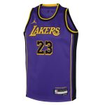 youth los angeles lakers lebron james jordan brand purple swingman jersey – statement edition – Genuine NBA Hats & Jerseys for Fans