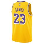 youth los angeles lakers lebron james nike gold swingman jersey – icon edition – Genuine NBA Hats & Jerseys for Fans