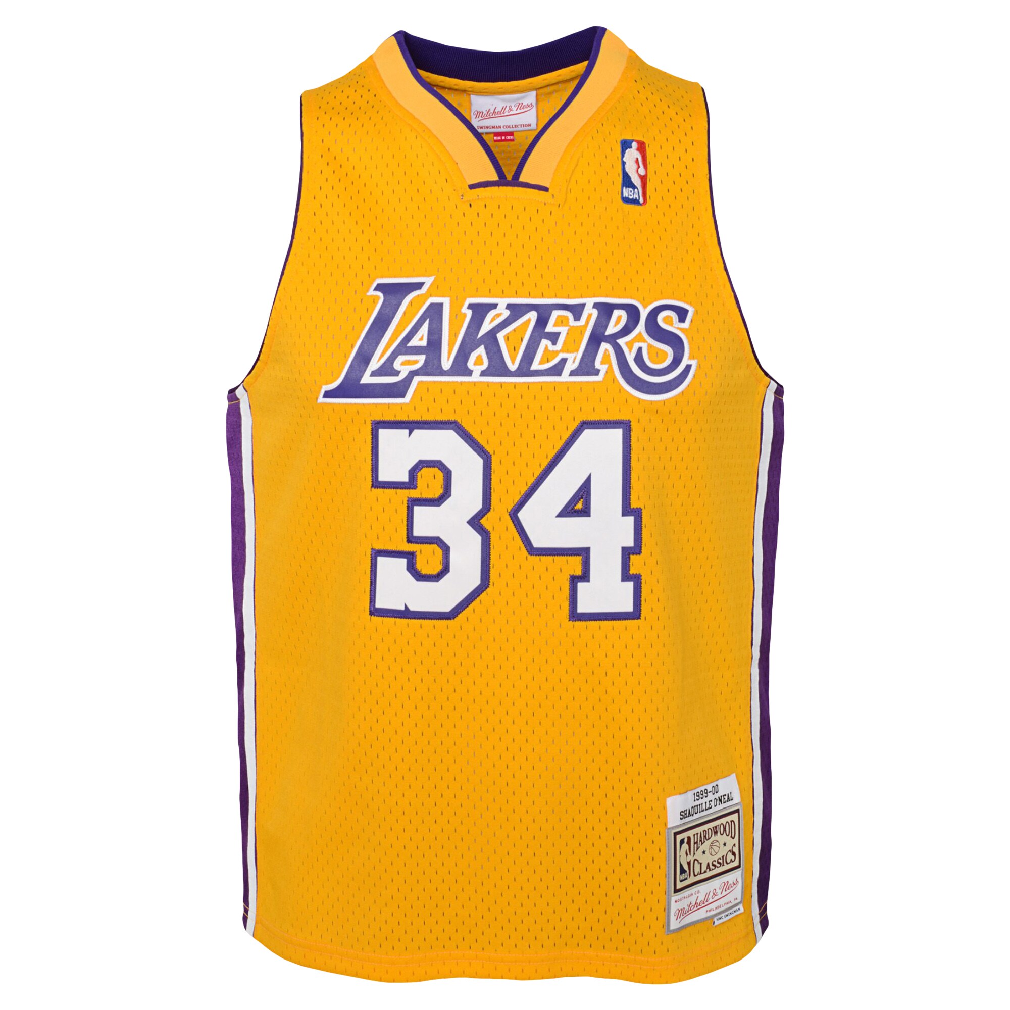 youth los angeles lakers shaquille o8217neal mitchell amp ness gold 199900 hardwood classics swingman jersey – Genuine NBA Hats & Jerseys for Fans