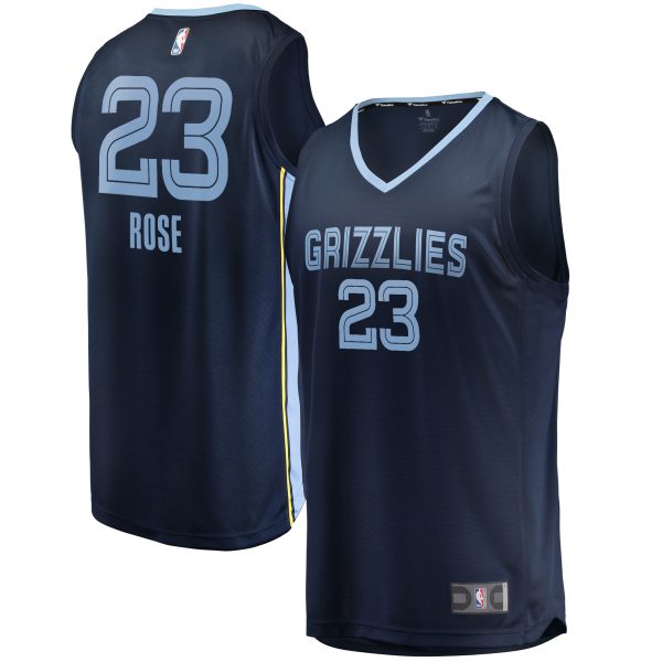 youth memphis grizzlies derrick rose fanatics navy fast break player jersey – icon edition – Genuine NBA Hats & Jerseys for Fans