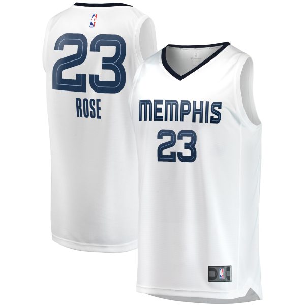 youth memphis grizzlies derrick rose fanatics white fast break player jersey – association edition – Genuine NBA Hats & Jerseys for Fans