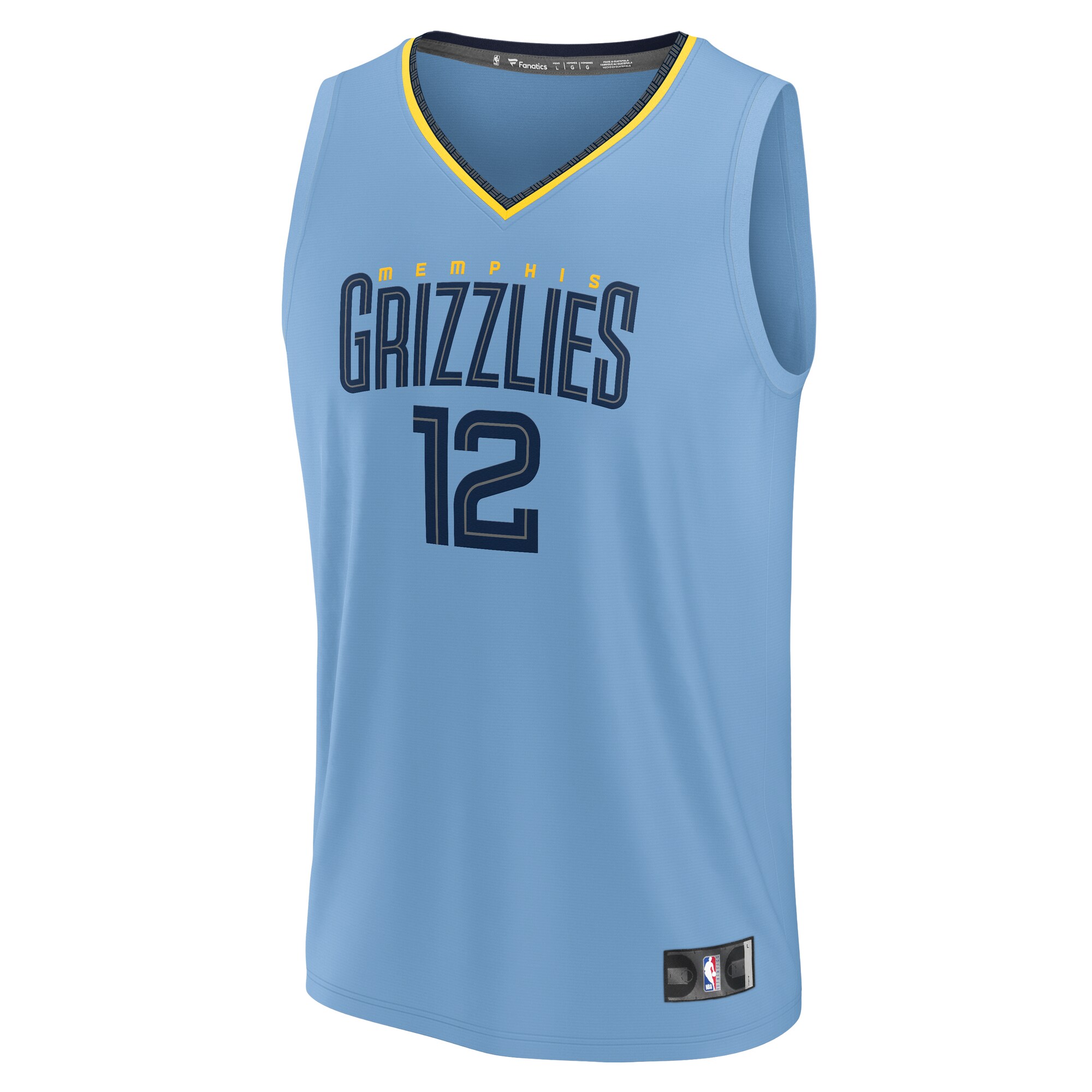 youth memphis grizzlies ja morant fanatics light blue fast break replica player jersey – statement edition – Genuine NBA Hats & Jerseys for Fans