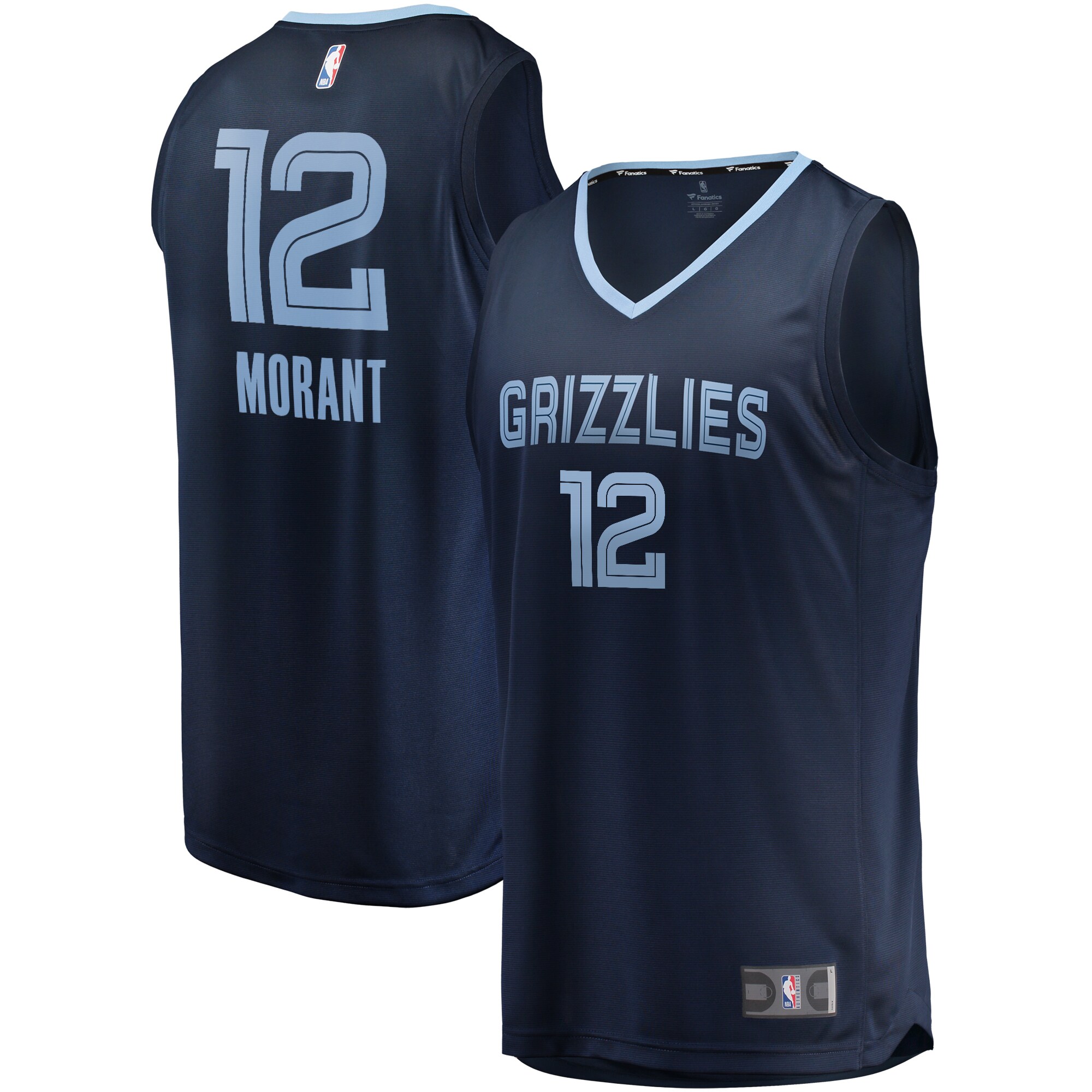 youth memphis grizzlies ja morant fanatics navy 201920 fast break replica jersey – icon edition – Genuine NBA Hats & Jerseys for Fans