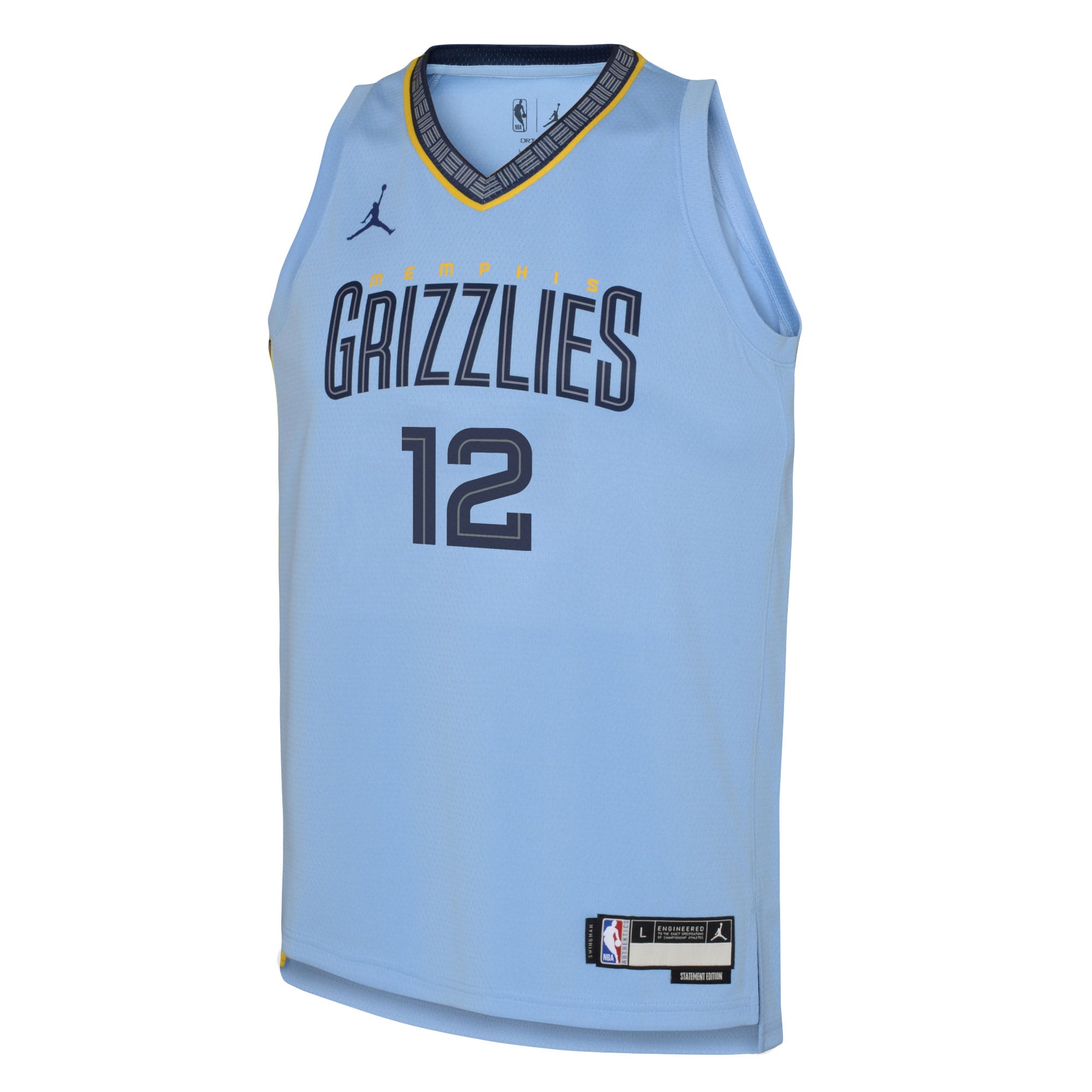 youth memphis grizzlies ja morant jordan brand light blue swingman jersey – statement edition – Genuine NBA Hats & Jerseys for Fans