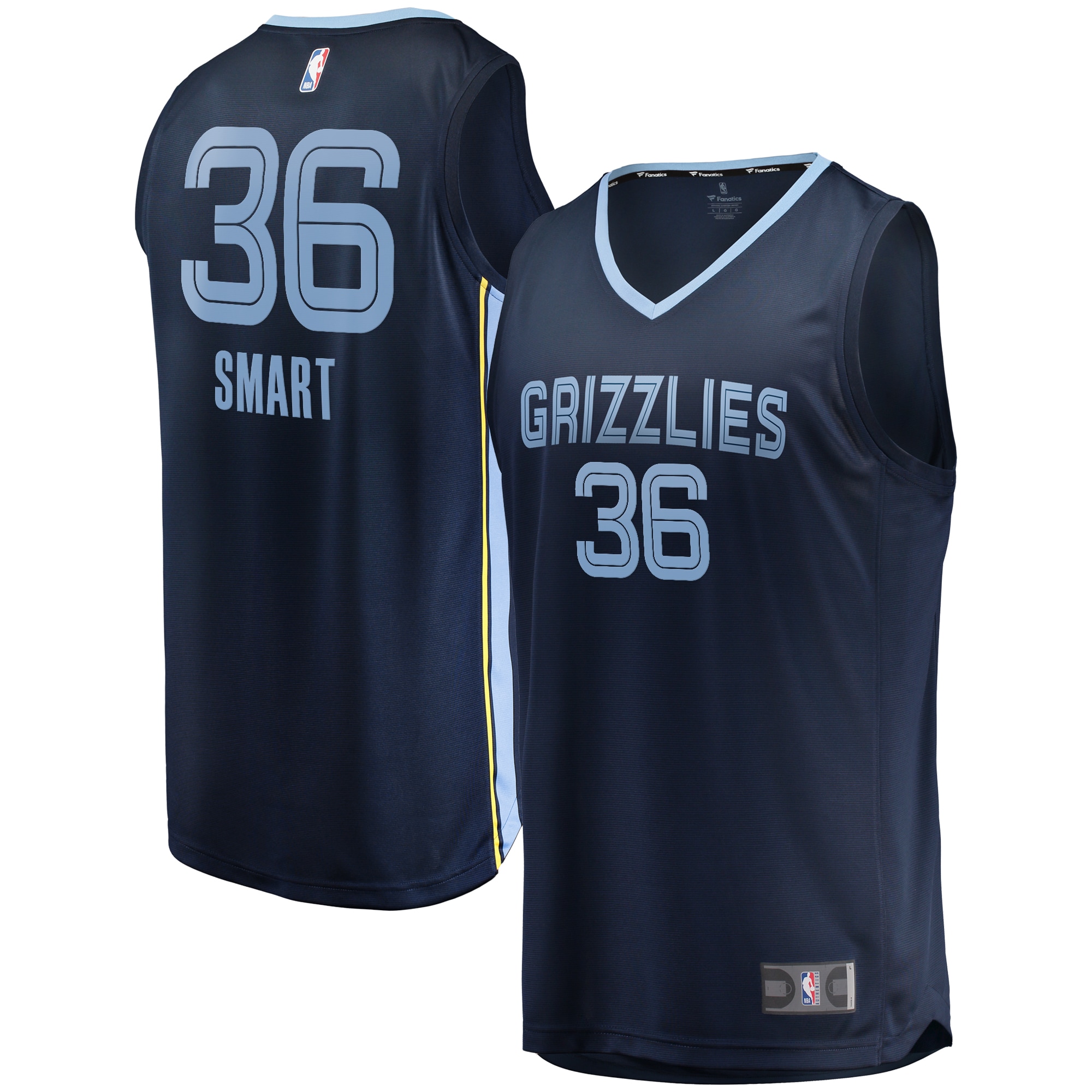 youth memphis grizzlies marcus smart fanatics navy fast break player jersey – icon edition – Genuine NBA Hats & Jerseys for Fans