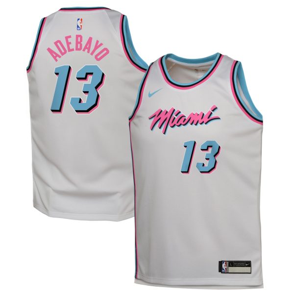 youth miami heat bam adebayo nike white 202425 swingman player jersey – city edition – Genuine NBA Hats & Jerseys for Fans