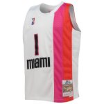 youth miami heat chris bosh mitchell amp ness white 201112 hardwood classics swingman jersey – Genuine NBA Hats & Jerseys for Fans