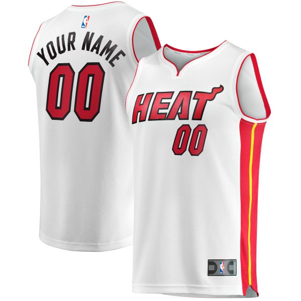 youth miami heat fanatics white fast break custom replica jersey – association edition – Genuine NBA Hats & Jerseys for Fans