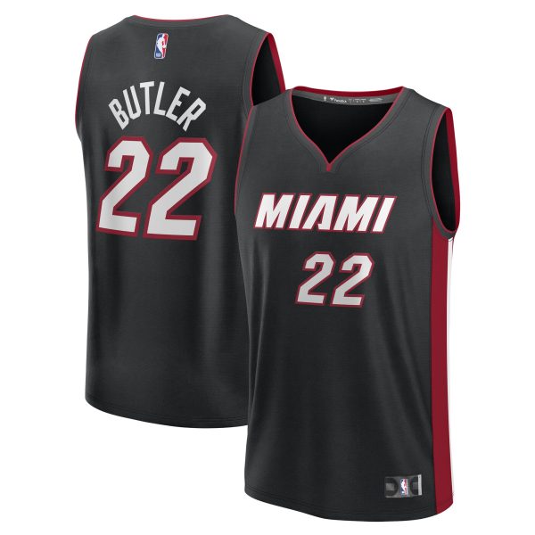 youth miami heat jimmy butler fanatics black fast break replica player jersey – icon edition – Genuine NBA Hats & Jerseys for Fans