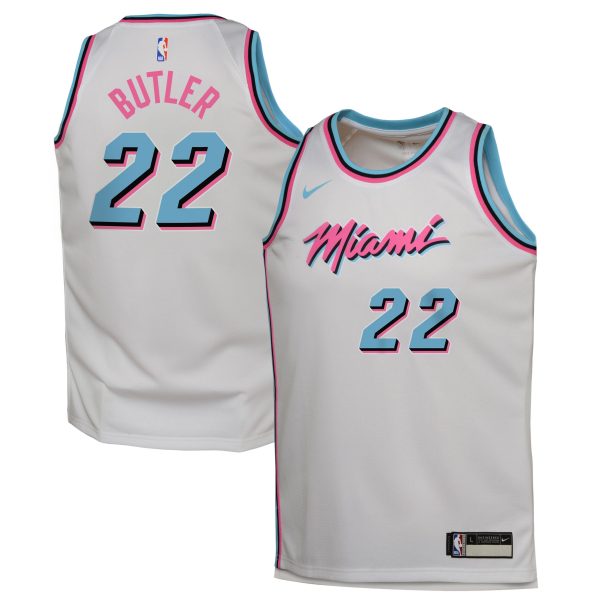 youth miami heat jimmy butler nike white 202425 swingman player jersey – city edition – Genuine NBA Hats & Jerseys for Fans