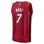 youth miami heat kel8217el ware fanatics red fast break player jersey – statement edition – Genuine NBA Hats & Jerseys for Fans