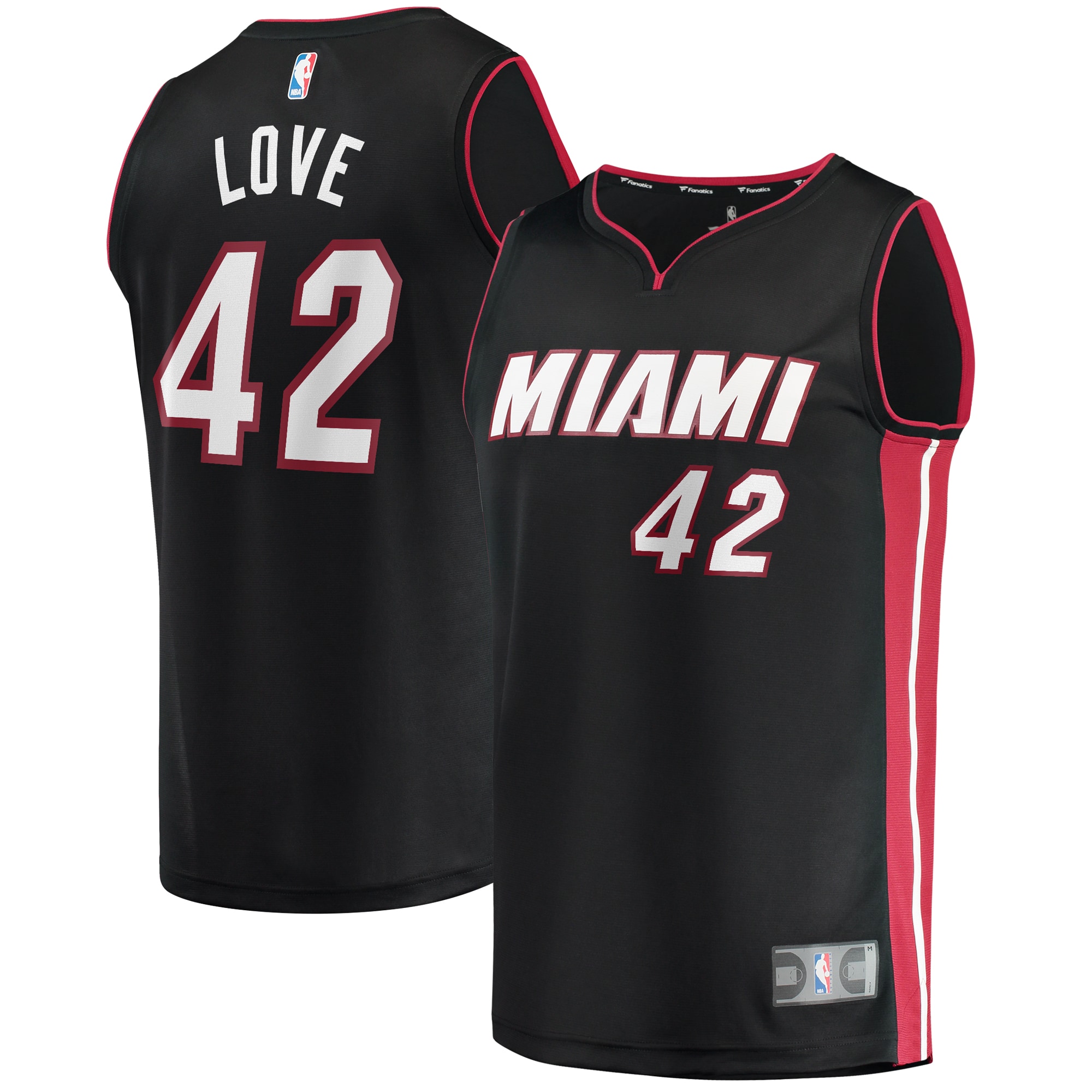 youth miami heat kevin love fanatics black fast break player jersey – icon edition – Genuine NBA Hats & Jerseys for Fans