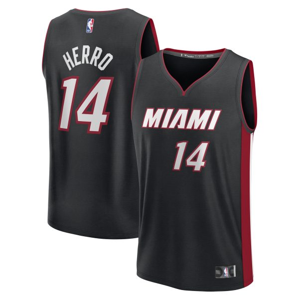 youth miami heat tyler herro fanatics black fast break replica player jersey – icon edition – Genuine NBA Hats & Jerseys for Fans