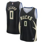 youth milwaukee bucks damian lillard fanatics black fast break replica player jersey – statement edition – Genuine NBA Hats & Jerseys for Fans