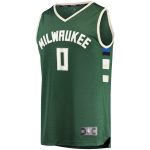 youth milwaukee bucks damian lillard fanatics hunter green fast break player jersey – icon edition – Genuine NBA Hats & Jerseys for Fans