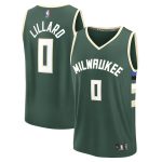 youth milwaukee bucks damian lillard fanatics hunter green fast break replica player jersey – icon edition – Genuine NBA Hats & Jerseys for Fans