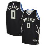 youth milwaukee bucks damian lillard jordan brand black swingman jersey – statement edition – Genuine NBA Hats & Jerseys for Fans