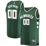 youth milwaukee bucks fanatics hunter green fast break custom replica jersey – icon edition – Genuine NBA Hats & Jerseys for Fans
