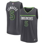 youth minnesota timberwolves anthony edwards fanatics anthracite fast break replica player jersey – statement edition – Genuine NBA Hats & Jerseys for Fans