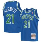 youth minnesota timberwolves kevin garnett mitchell amp ness blue 1995-96 hardwood classics swingman jersey – Genuine NBA Hats & Jerseys for Fans