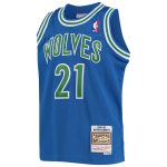 youth minnesota timberwolves kevin garnett mitchell amp ness blue 1995-96 hardwood classics swingman jersey – Genuine NBA Hats & Jerseys for Fans