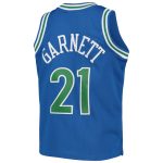youth minnesota timberwolves kevin garnett mitchell amp ness blue 1995-96 hardwood classics swingman jersey – Genuine NBA Hats & Jerseys for Fans
