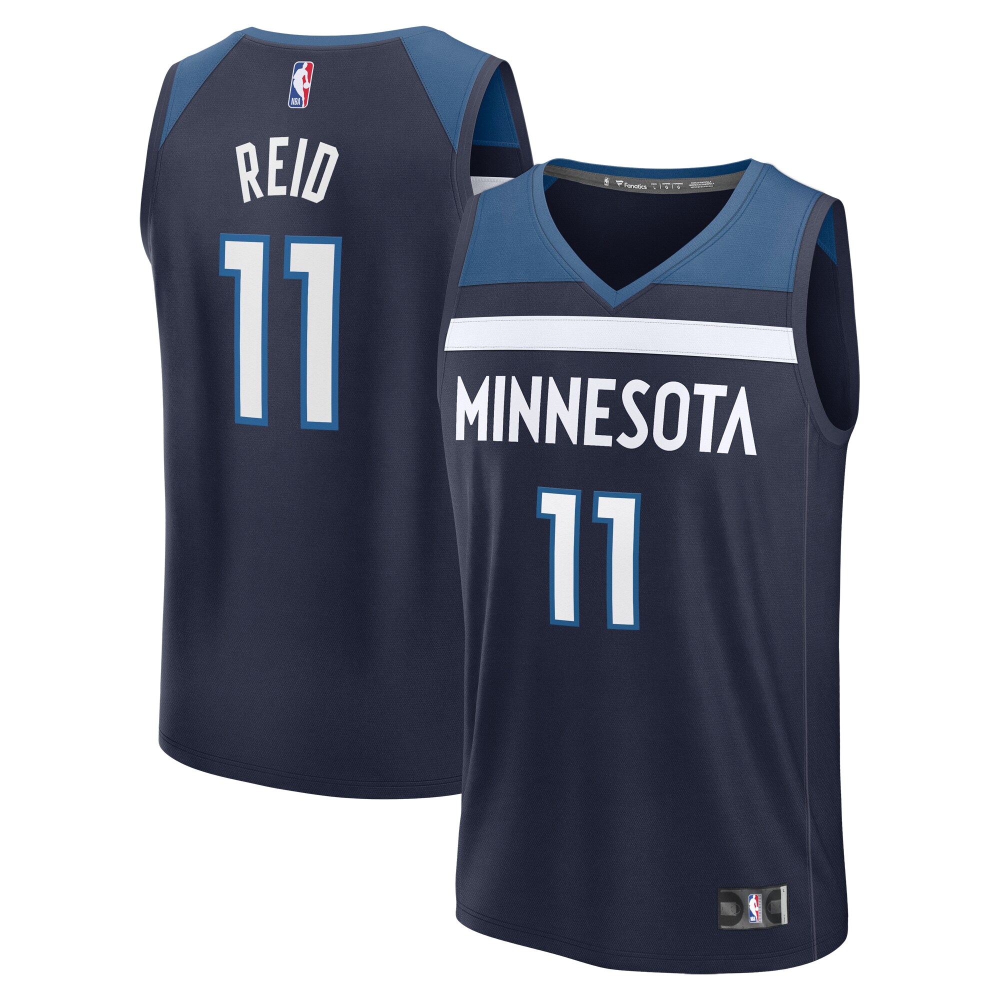youth minnesota timberwolves naz reid fanatics navy fast break replica player jersey – icon edition – Genuine NBA Hats & Jerseys for Fans