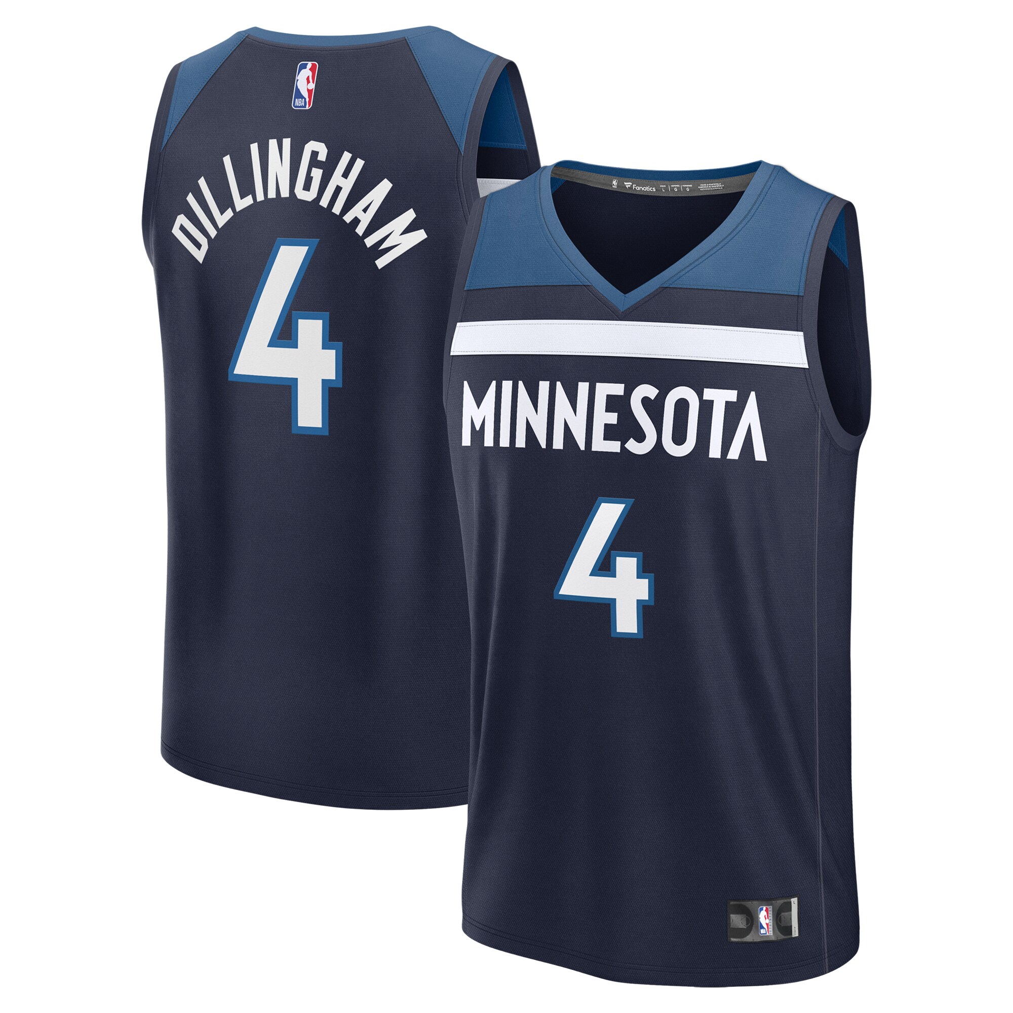 youth minnesota timberwolves rob dillingham fanatics navy 2024 nba draft fast break player jersey – icon edition – Genuine NBA Hats & Jerseys for Fans