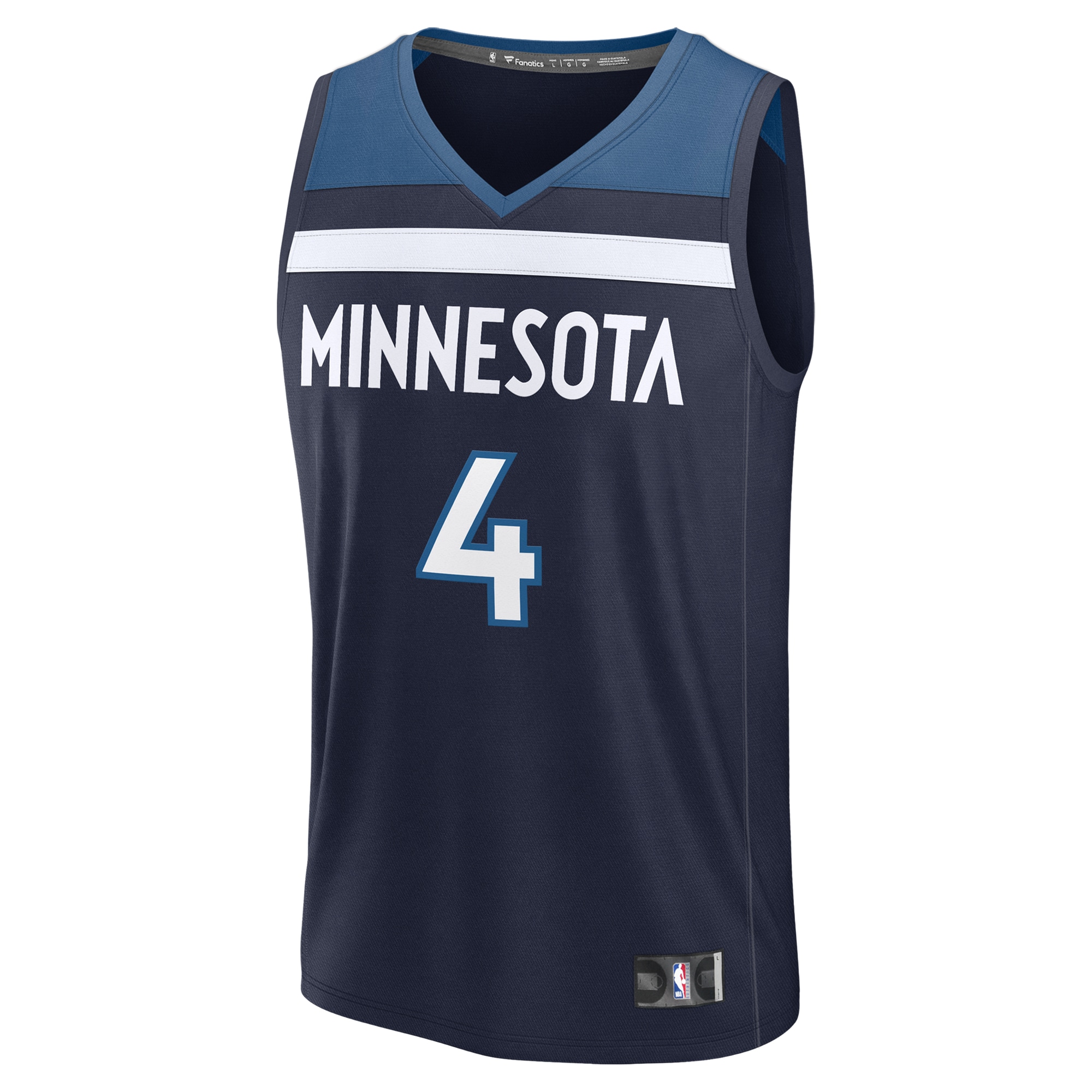 youth minnesota timberwolves rob dillingham fanatics navy 2024 nba draft fast break player jersey – icon edition – Genuine NBA Hats & Jerseys for Fans