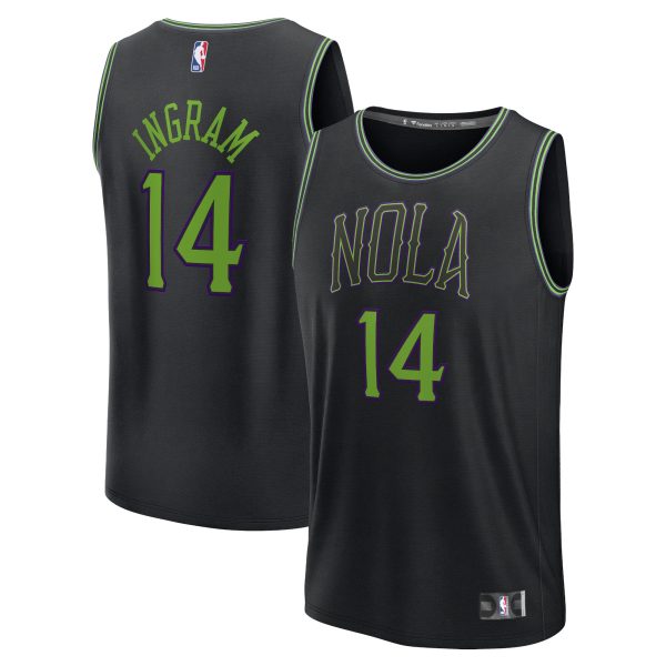 youth new orleans pelicans brandon ingram fanatics black fast break jersey – city edition – Genuine NBA Hats & Jerseys for Fans