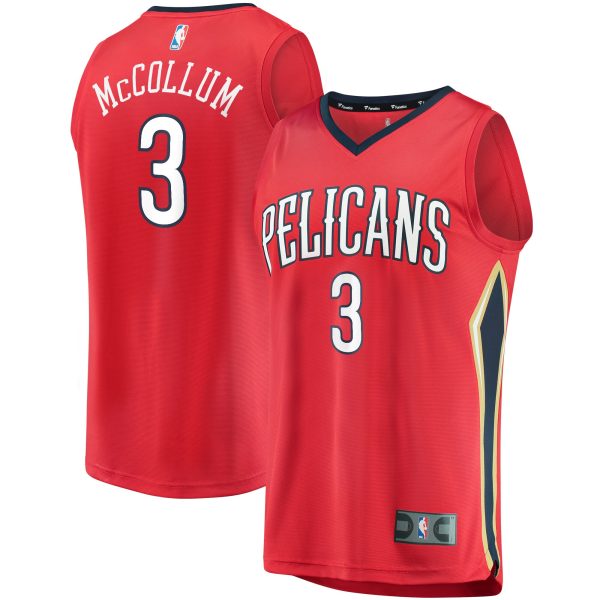 youth new orleans pelicans c.j. mccollum fanatics red fast break player jersey – statement edition – Genuine NBA Hats & Jerseys for Fans